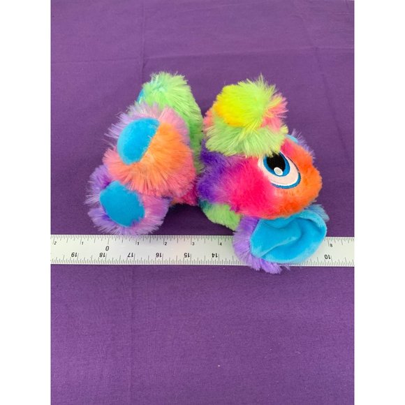 Peekaboo Toys 7 Inch Colored Elephant Tie-dye Look Large Embroidered Eyes - Picture 7 of 8